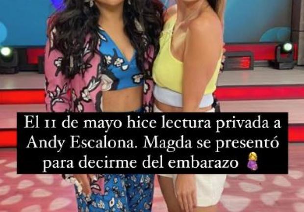 Médium revela que Magda Rodríguez se manifestó por embarazo de Andrea Escalona
