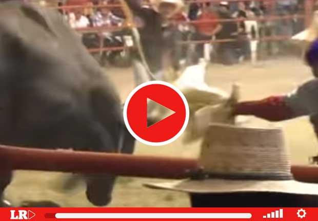 El video donde el toro pisa la cabeza del jinete