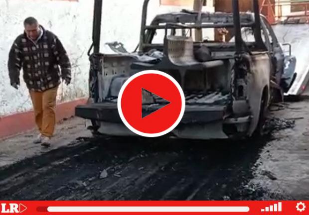 Exsocios de la planta de Cruz Azul en Hidalgo queman patrullas.