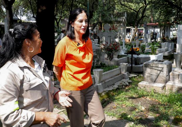 La alcaldesa Lía Limón afirma que debido al operativo de seguridad con motivo de las fechas, quienes visiten a sus fallecidos, lo pueden hacer en calma y con la confianza de que está en buenas condiciones