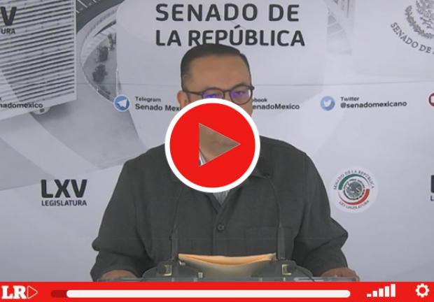 Conferencia de prensa del senador Germán Martínez, del Grupo Plural.