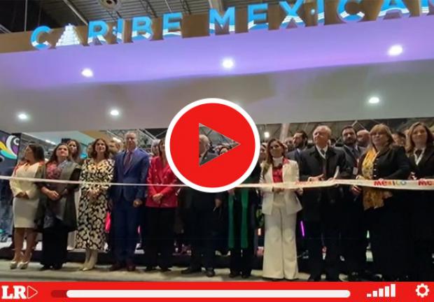 Inauguración del pabellón de México en Fitur 2023.