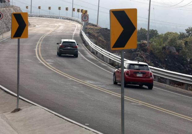 Tramo "Curva de La Pera", ubicado entre los kilómetros 66 y 67 de la autopista México-Cuernavaca.