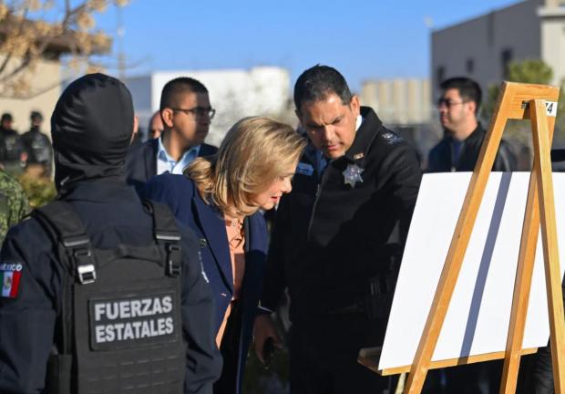 La gobernadora de Chihuahua, Maru Campos, encabeza Mesa Estatal de Seguridad en Ciudad Juárez,con el objetivo de determinar las acciones pertinentes para preservar la seguridad de los juarenses