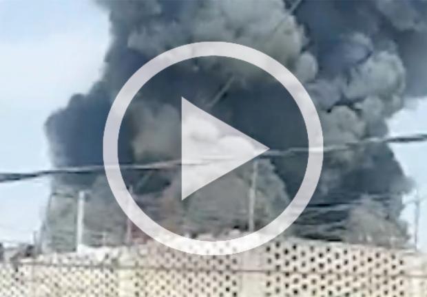 Ecatepec: se registra fuerte incendio en fábrica recicladora en Xalostoc (VIDEO)