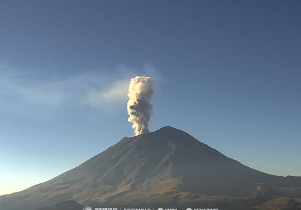 El volcán Popocatépetl es el segundo más alto de México, con una altura de 5 mil 452 metros sobre el nivel del mar