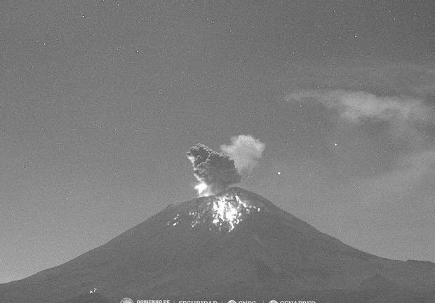 El monitoreo del Volcán Popocatépetl se realiza de forma continua las 24 horas; Semáforo de Alerta Volcánica del Popocatépetl se encuentra en amarillo fase 2