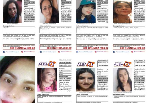 Ocho mujeres desaparecieron en Celaya desde el pasado 7 de marzo