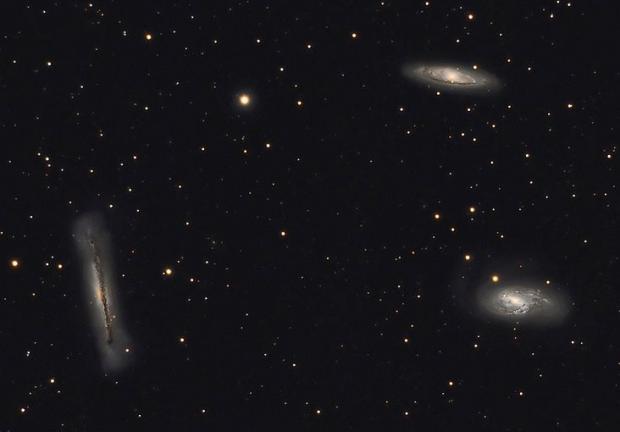 Estas son las galaxias con las que se forma el llamado trío de Leo.