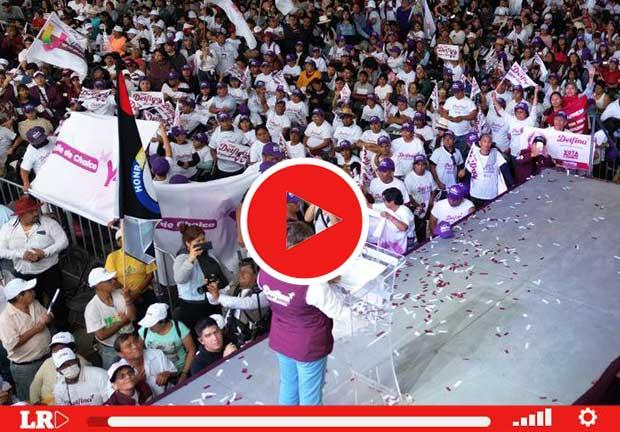 Delfina Gómez cerró campaña en Toluca y Valle de Chalco