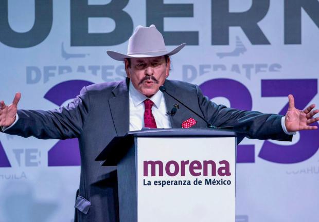 El candidato del partido Morena a la gobernatura del estado de Coahuila, el ingeniero Armando Guadiana Tijerina.