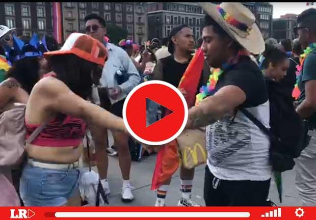 Así bailan este sábado en la plancha del Zócalo en el marco de la Marcha LGBT+