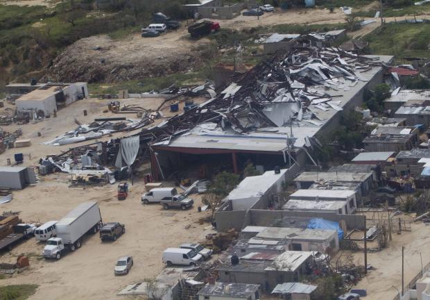 LOS CABOS, BAJA CALIFORNIA SUR 19SEPTIMBRE2014.- Imagen aérea de San José del Cabo, una de las zonas afectadas tras el paso del huracán Odile.