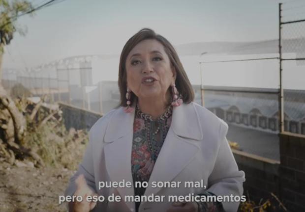 Xóchitl Gálvez habla sobre la mega farmacia del gobierno de AMLO.