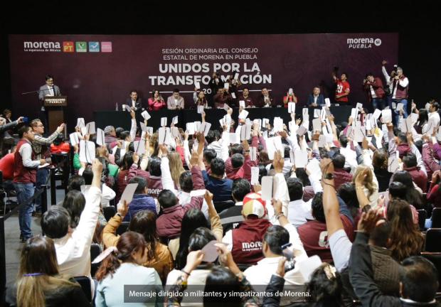 Alejandro Armenta, candidato único a la gubernatura de Puebla por la coalición Sigamos Haciendo Historia,