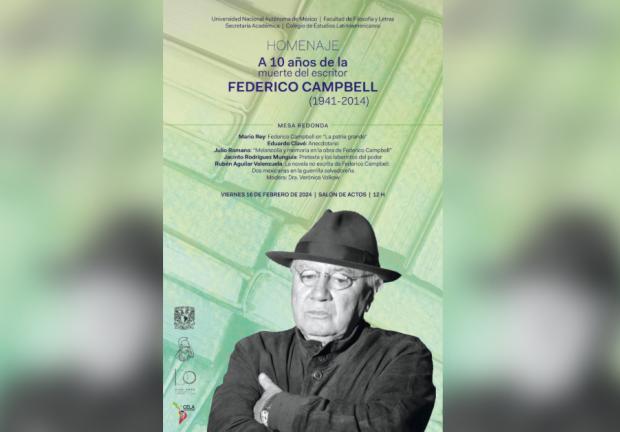 Homenaje al escritor Federico Campbell