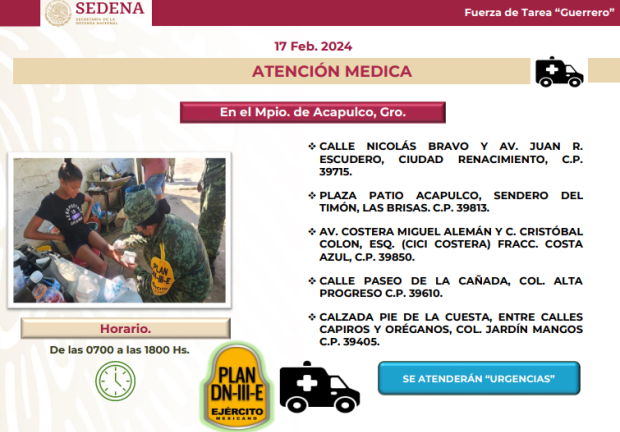 Servicio Médico en el municipio de Acapulco