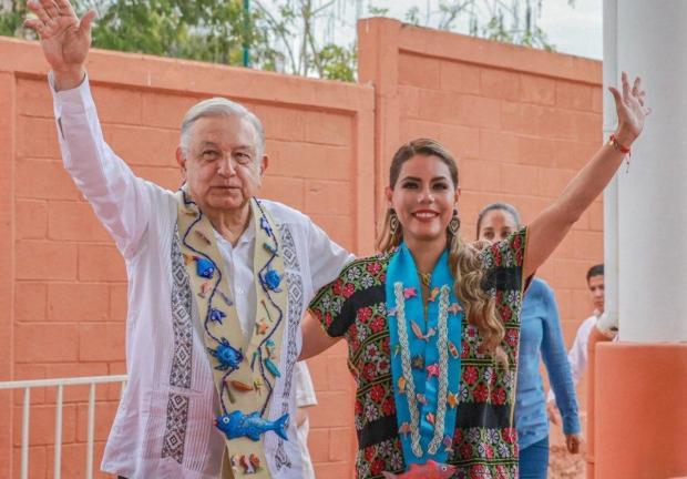 Reconoce el presidente López Obrador el trabajo de la gobernadora: "Es una buena gobernadora", señala