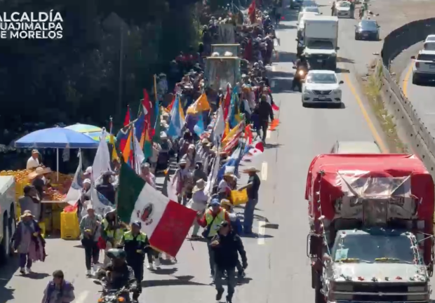 Arribo exitoso de más de 45 mil peregrinos de Diócesis de Toluca a Cuajimalpa