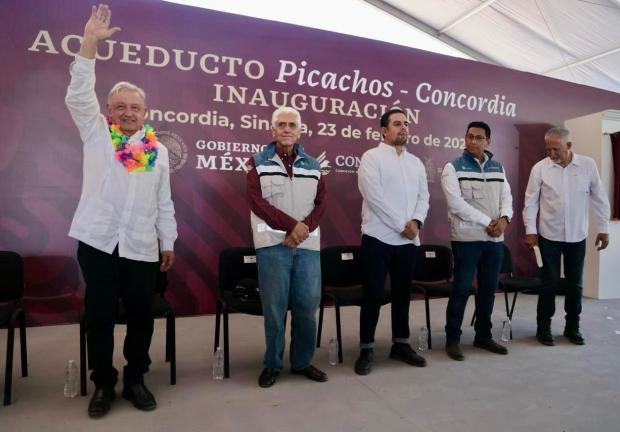 Inauguración en Sinaloa del acueducto Picachos-Concordia