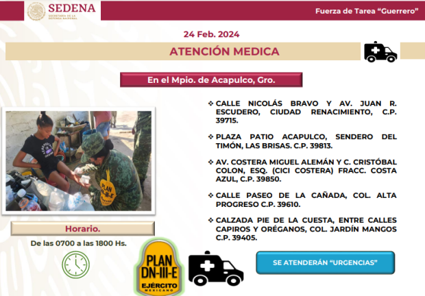Atención médica en el Municipio de Acapulco
