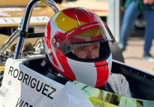 Adrián Fernández en el segundo día del Gran Premio Histórico de Mónaco