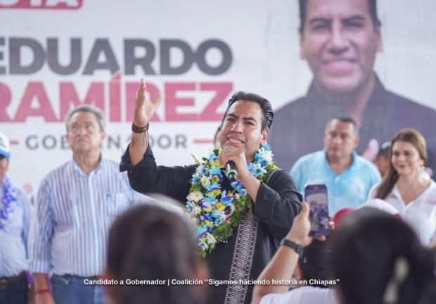 El candidato realizó una gira por Chiapas.