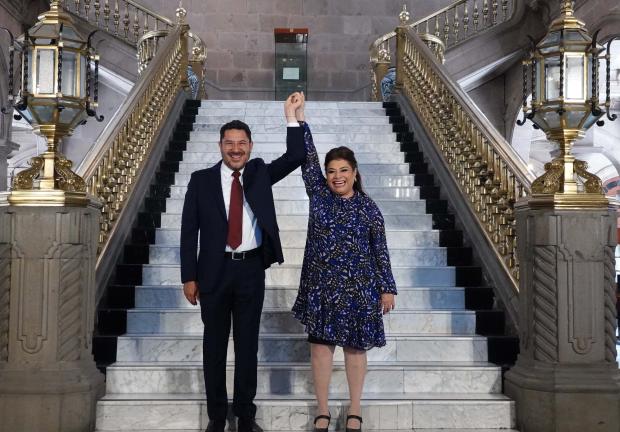 Clara Brugada, Jefa de Gobierno electa, y Martí Batres.