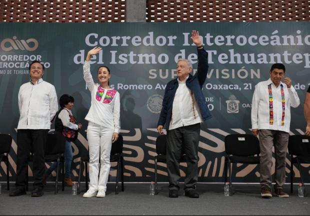 Claudia Sheinbaum estuvo presente en la Supervisión del Corredor Interoceánico del Istmo de Tehuantepec.