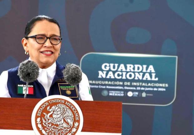 La secretaria de Seguridad, Rosa Icela, confía en la pronta incorporación de la GN a la Sedena