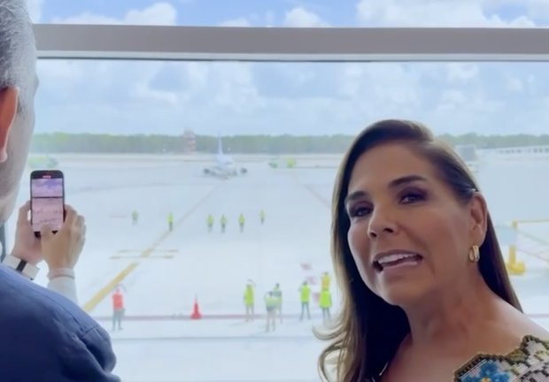 Mara Lezana recibe primer vuelo de Copa Airlines
