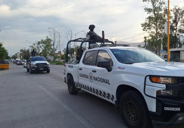 Guardia Nacional apoya a mantener la seguridad en Aguascalientes.