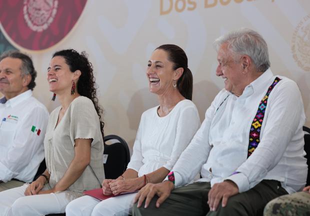 Además de Claudia Sheinbaum, al evento asistió la secretaria de Gobernación, Luisa María Alcalde.