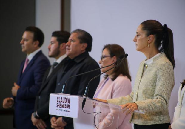 Claudia Sheinbaum, en conferencia de prensa este martes 6 de agosto.