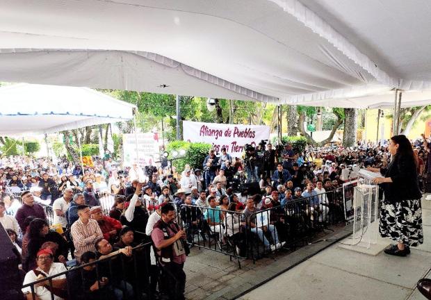 Simpatizantes asistieron a evento de Clara Brugada en Tlalpan y Xochimilco.