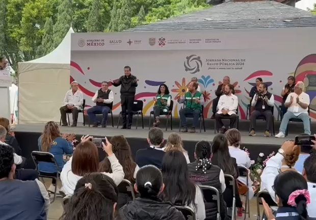 Giovani Gutiérrez participó en la clausura de la Semana Nacional de Salud.