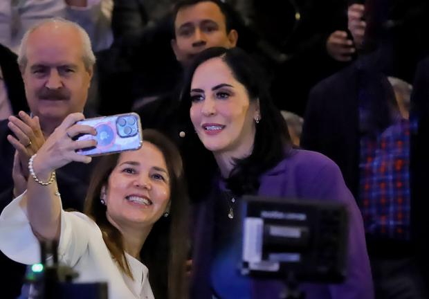 Lía Limón, alcaldesa de Álvaro Obregón, durante su Tercer Informe de Gobierno.