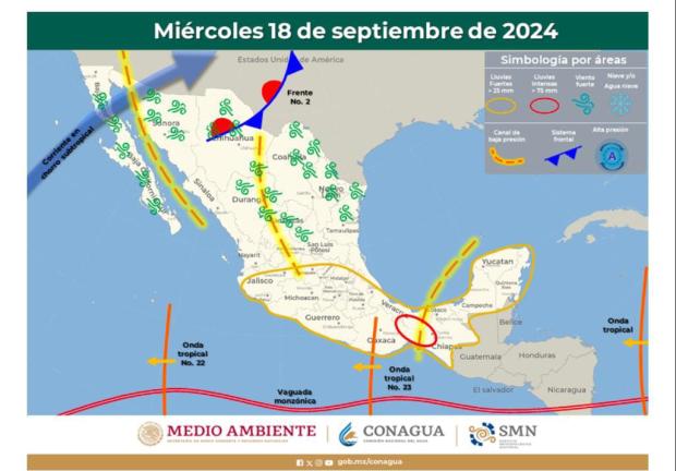 Así estará el clima para este 18 de septiembre.