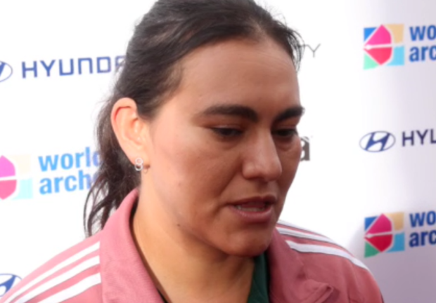 Alejandra Valencia destacó la calidez de los tlaxcaltecas en el evento deportivo.