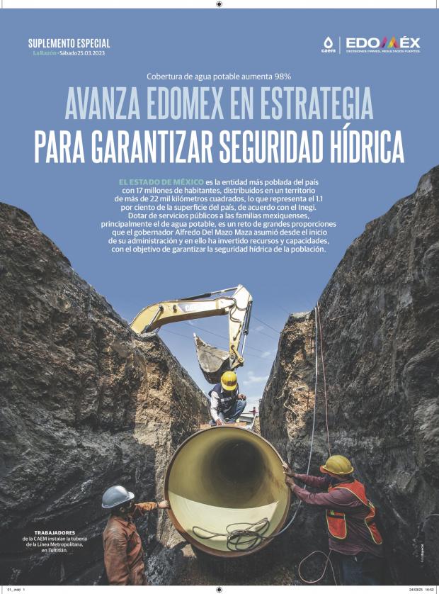 Avanza Edomex en estrategia para garantizar seguridad hídrica
