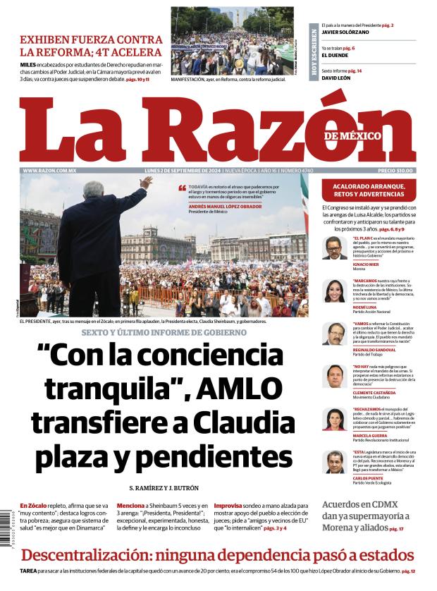 Versión Impresa, 02 septiembre 2024