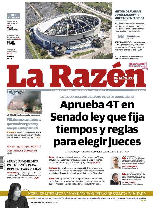 Versión Impresa, 11 octubre 2024