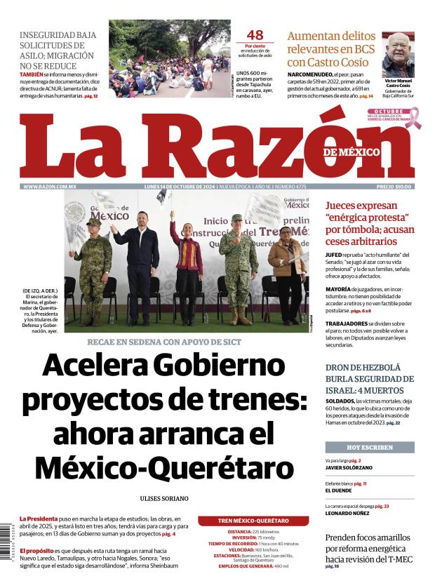 Versión Impresa, 14 octubre 2024