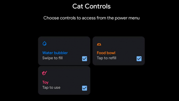 Habilita las opciones de "controles de gato"