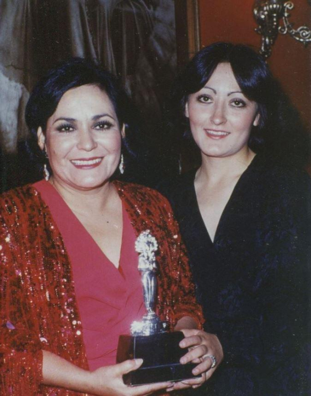 Carmen Salinas y su hija María Eugenia Plascencia
