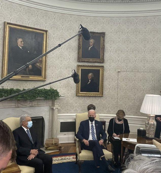 AMLO y Joe Biden en la Casa Blanca.