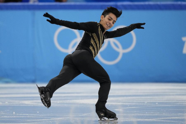 El patinador, ayer, en los Juegos Olímpicos de Invierno.