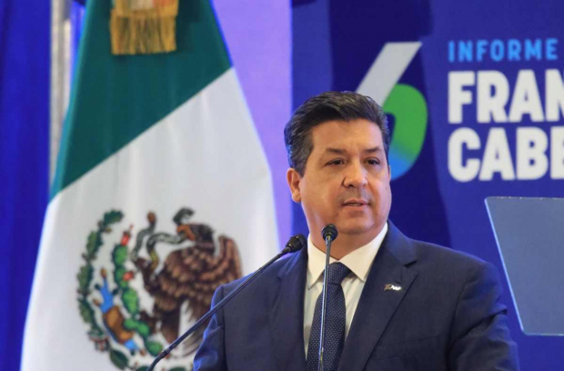 El gobernador Francisco García Cabeza de Vaca emitió un mensaje en Matamoros.