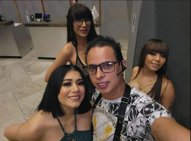 Alex Marín con sus ex: Mía Marín, Giselle Montes y Yamilet