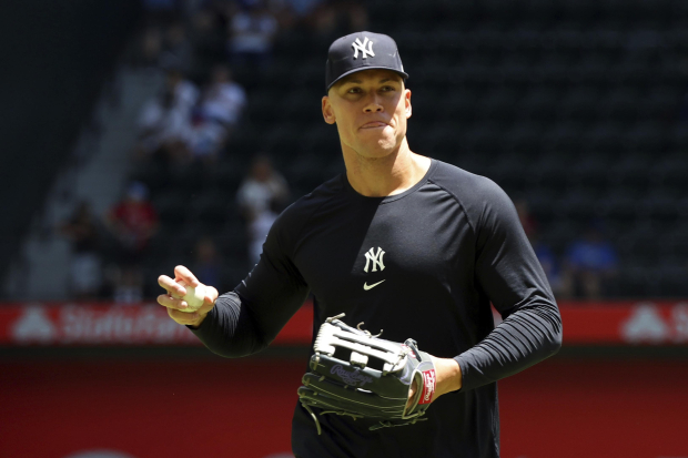 El jardinero central de los Yankees de Nueva York Aaron Judge